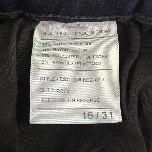 Kancan Women's Boot Cut Mid Rise Dark Wash Stretch Denim Size 15/31 - Picture 10 of 12